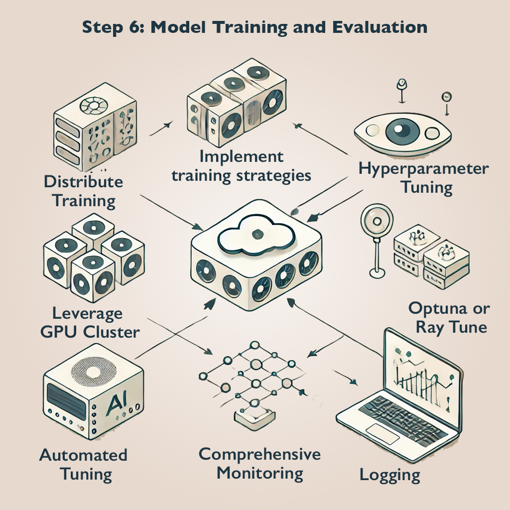 a diagram of a training process